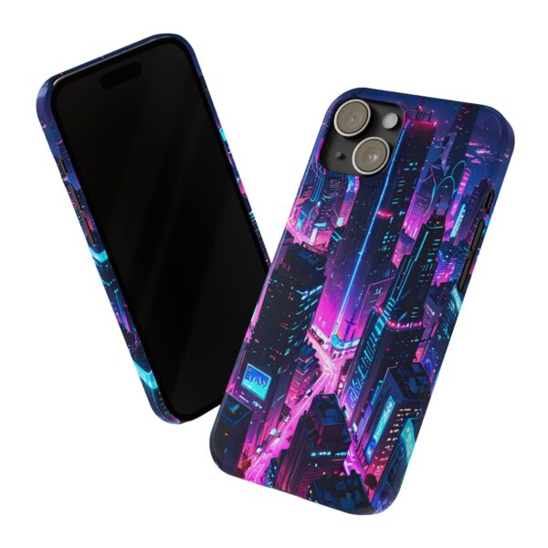 Futuristic Cyberpunk Style Slim Designs - iPhone 16 & 15 Phone Case