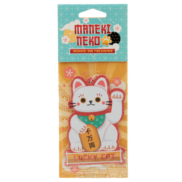 Air Freshener - Jasmine Scented White Maneki Neko Lucky Cat