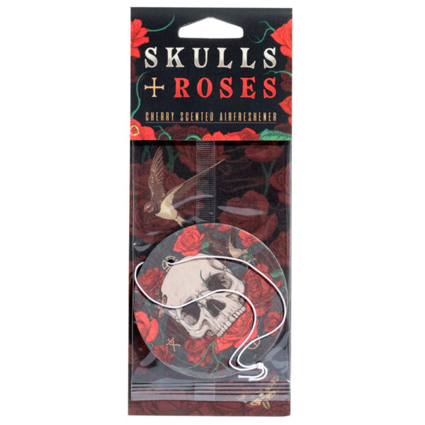 Air Freshener - Raspberry Scented Skulls and Roses