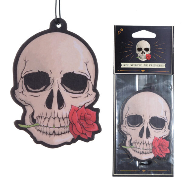 Air Freshener - Rose Scented Gothic Skulls and Roses