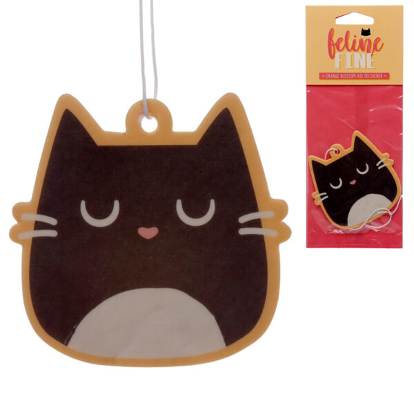 Air Freshener - Orange Blossom Scented Feline Fine Black Cat