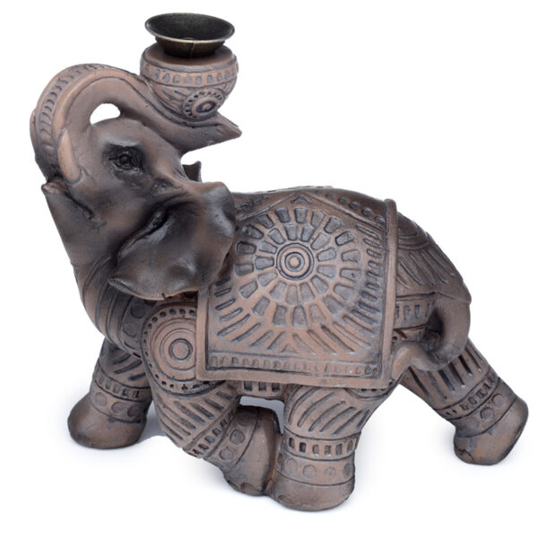 Backflow Incense Burner - Peace of the East Wood Effect Elephant