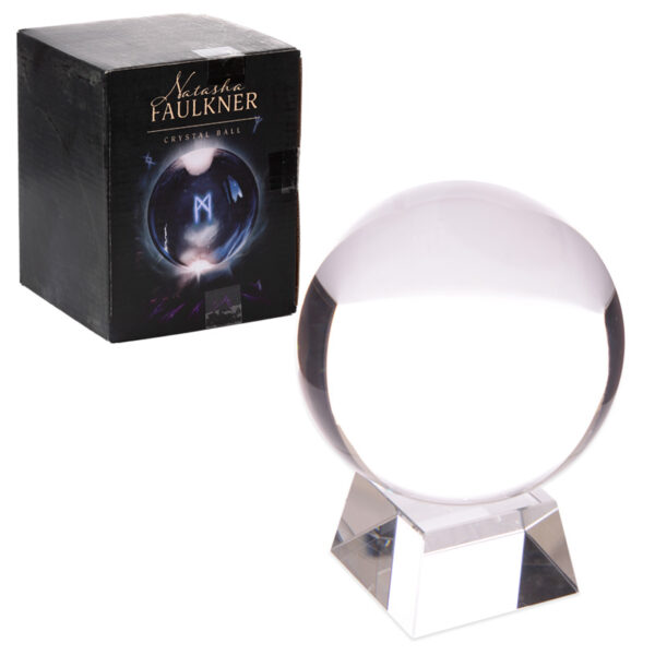 Decorative Mystical 10cm Crystal Ball with Stand