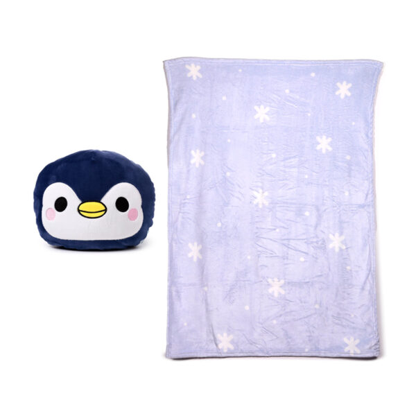 2-in-1 Blankeazzz Plush Toy & Travel Blanket - Adoramals Nico the Penguin