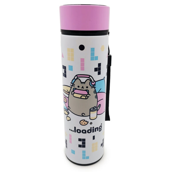 Reusable Insulated Drinks Bottle Digital Thermometer - Pusheen the Cat Gaming