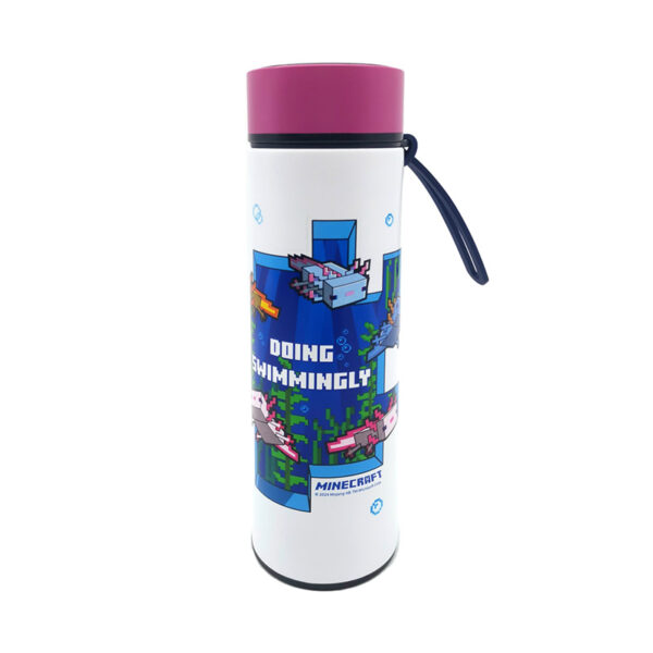 Explore the Reusable Insulated Drinks Bottle - Minecraft Axolotl