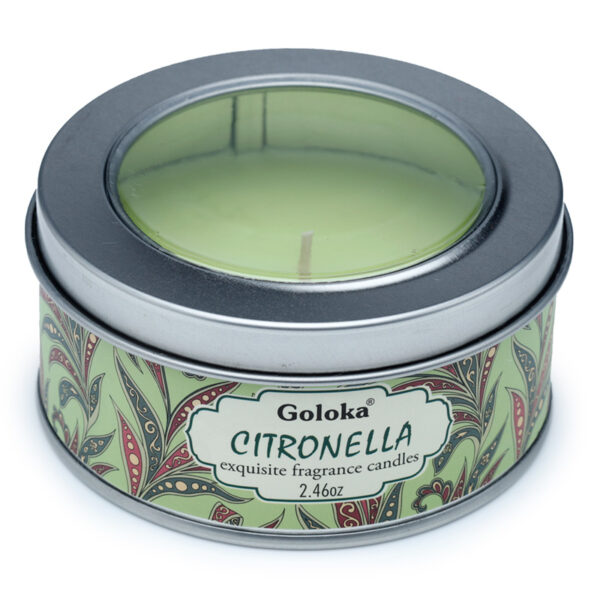 Goloka Wax Candle Tin - Citronella