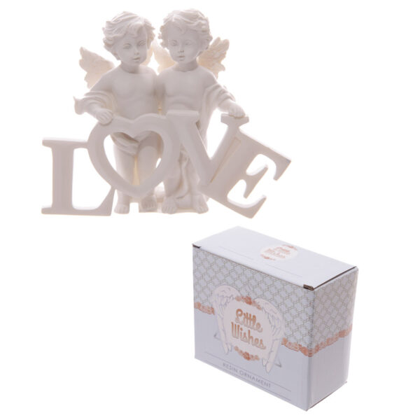 Cute LOVE Letters Cherub Couple