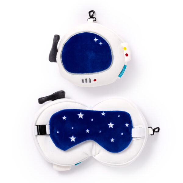 Relaxeazzz Travel Pillow & Eye Mask - Space Cadet