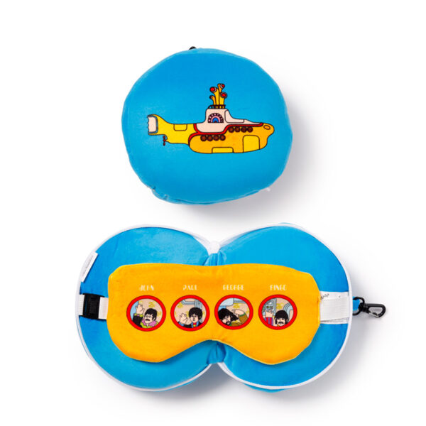 Relaxeazzz Travel Pillow & Eye Mask - The Beatles Yellow Submarine