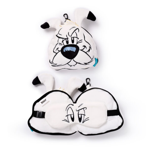 Relaxeazzz Travel Pillow & Eye Mask - Asterix Idefix the Dog (Dogmatix)