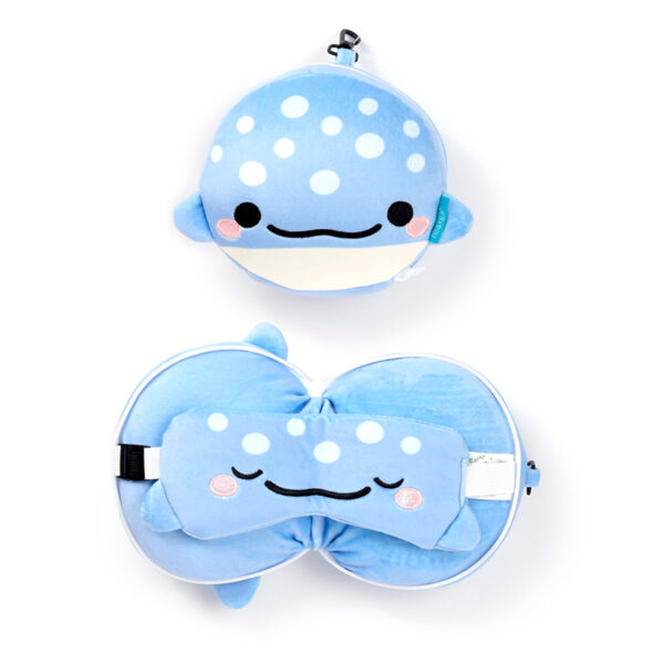 Relaxeazzz Travel Pillow & Eye Mask - Aoi the Whale Shark