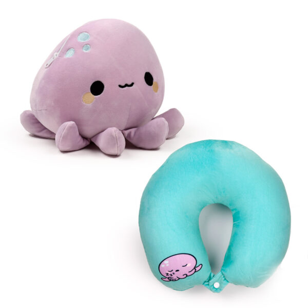 2-in-1 Swapseazzz Travel Pillow and Plush Toy - Wendy the Octopus