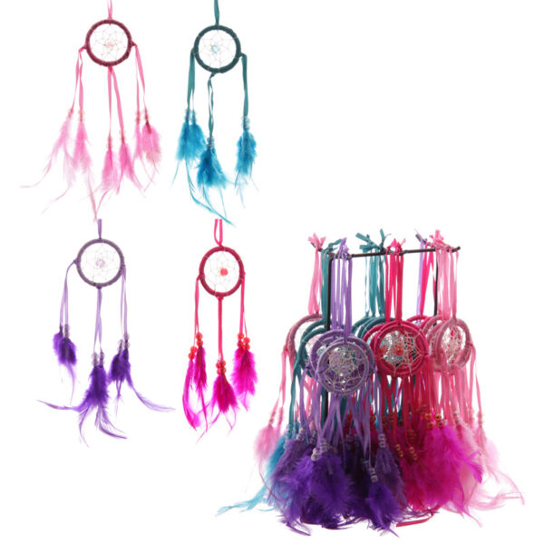 Bright Mini Feather Dreamcatcher