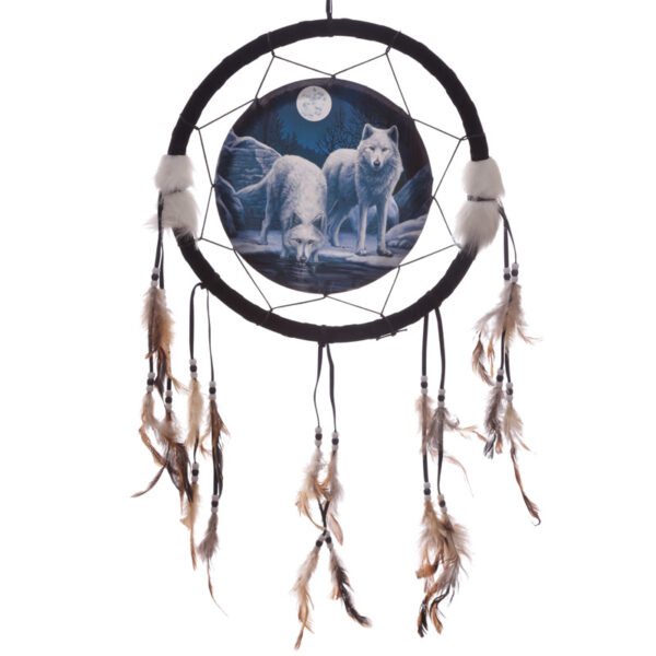 Dreamcatcher (Medium) - Lisa Parker Winter Warriors Wolf