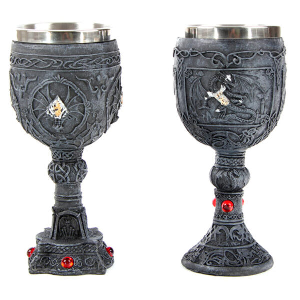 Decorative Celtic Stone Effect Dragon Goblet