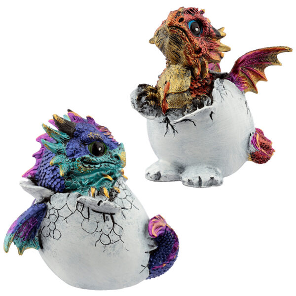 Hatching Egg Elements Dragon Figurine