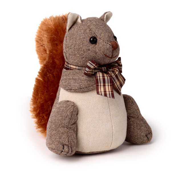 Plush Door Stop - Squirrel in Bowtie