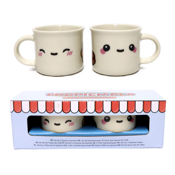 Set of 2 Porcelain Espresso Cups - Foodiemals