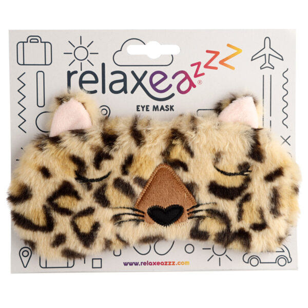 Fun Eye Mask - Plush Adoramals Leopard