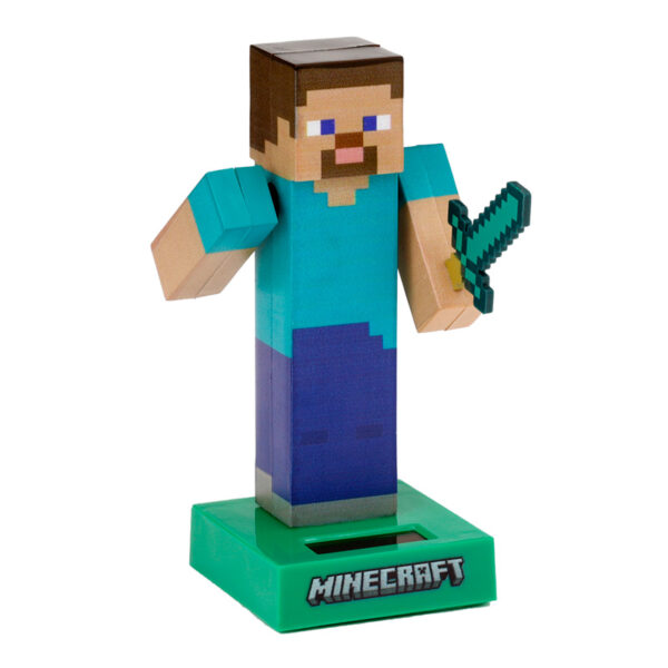 Collectable Licensed Solar Powered Pal - Minecraft Steve