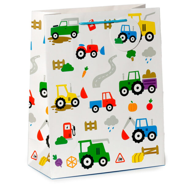 Large Gift Bag - Little Tractors