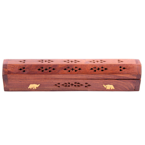 Decorative Sheesham Wood Box with Elephant Design