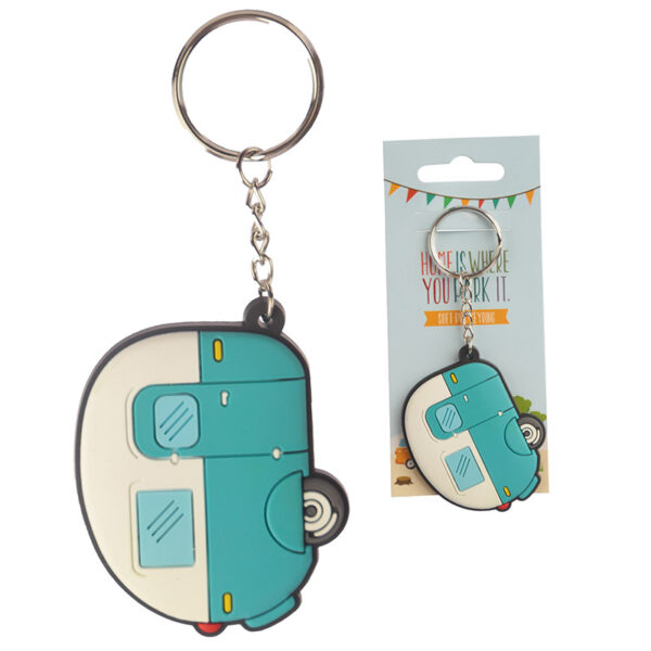 PVC Keyring - Caravan