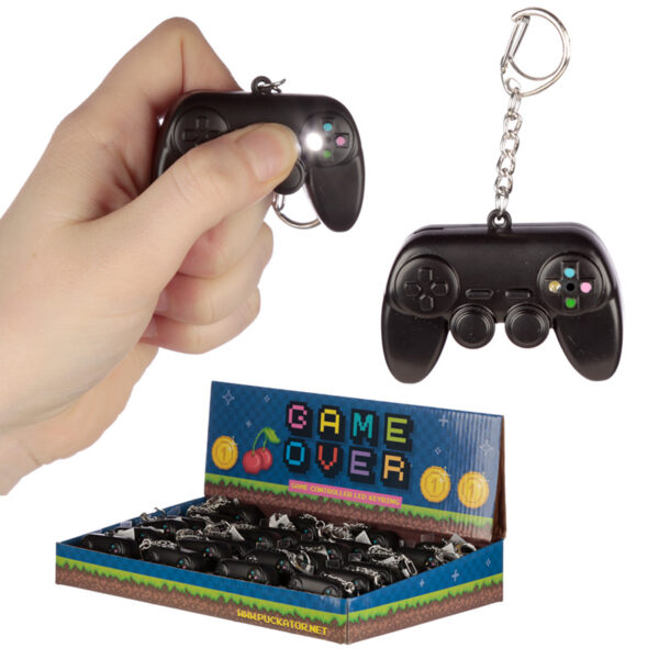 LED Light & Sound Keyring - Game Over