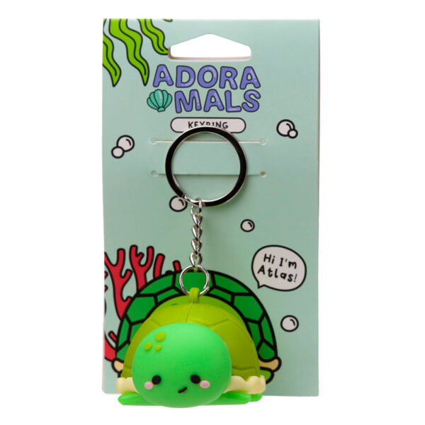 3D PVC Keyring - Adoramals Atlas the Turtle