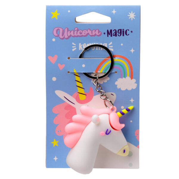 3D PVC Keyring - Unicorn Magic