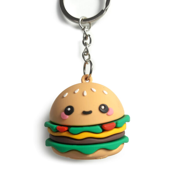 3D PVC Keyring - Foodiemals Hammy the Burger