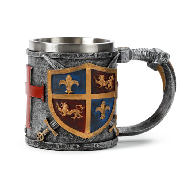 Decorative Tankard - Coat of Arms Gold & Silver