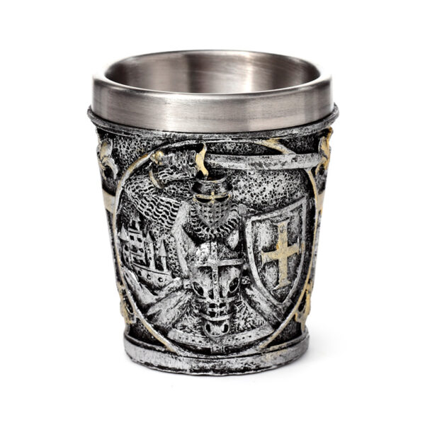 Decorative Shot Glass - Medieval Knight with Shield