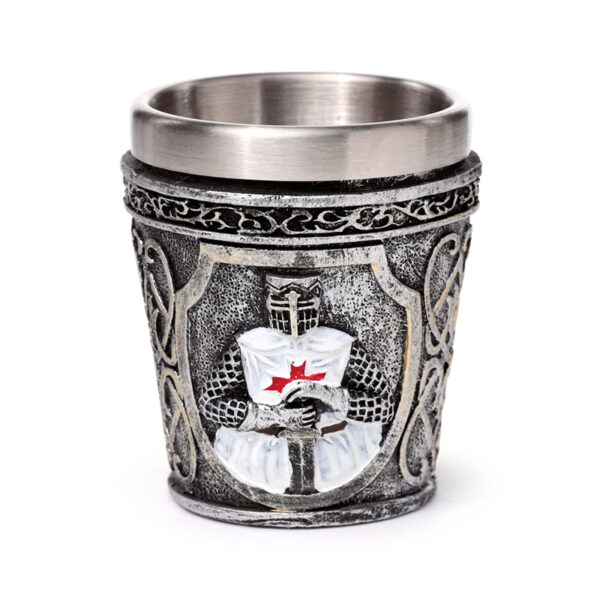 Decorative Shot Glass - Medieval White Knight