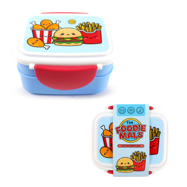 Bento Clip Lock Lunch Box with Cutlery - Foodiemals