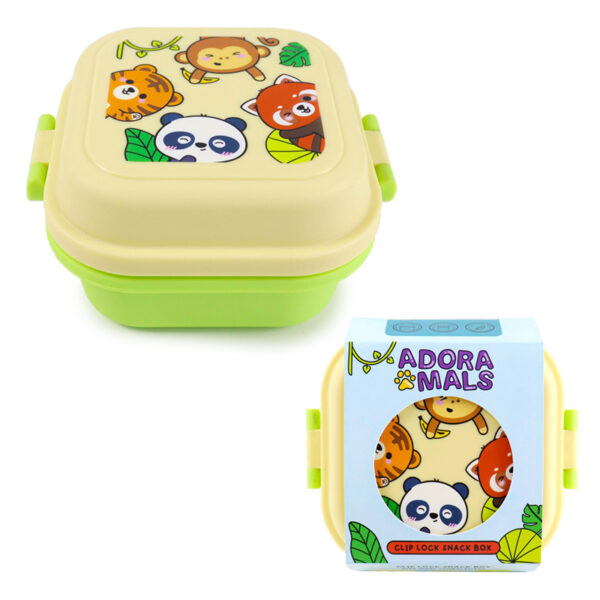 Bento Clip Lock Snack Lunch Box - Adoramals Wild