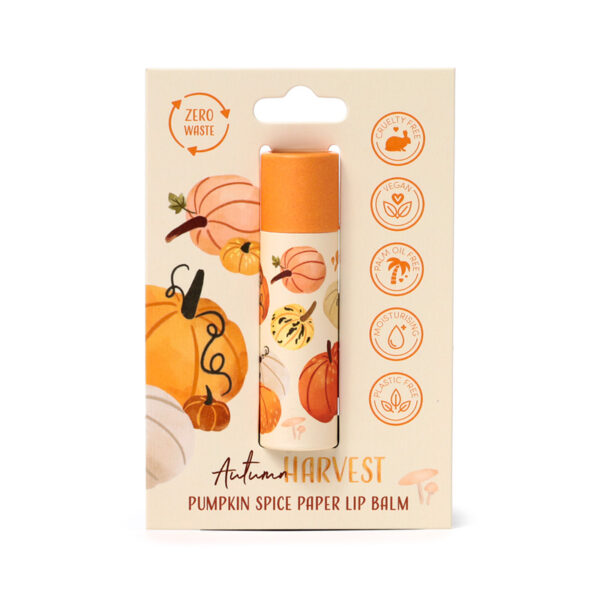 Autumn Harvest Paper Stick Lip Balm - Pumpkin Spice