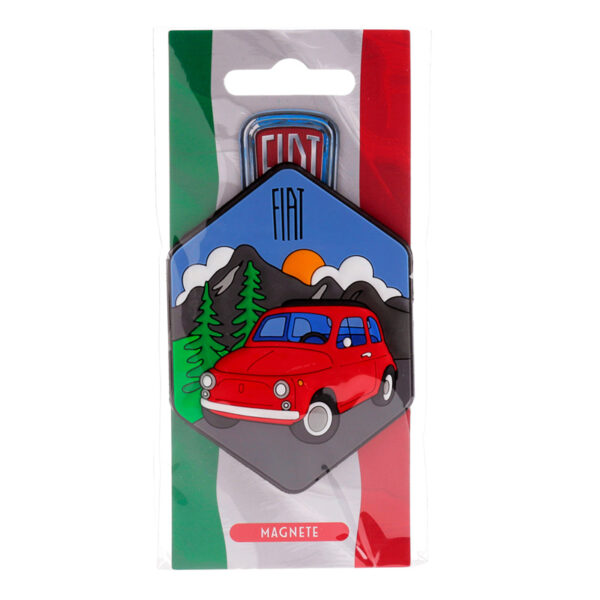 PVC Magnet - Fiat 500 Dolomite Mountains