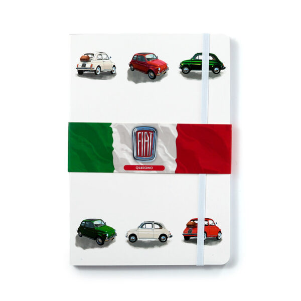 Recycled Paper A5 Lined Notebook - Fiat 500