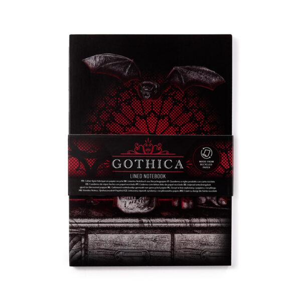 Recycled Paper A5 Lined Notebook - Gothica