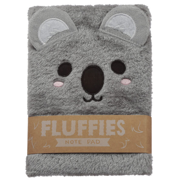 Fluffy Plush A5 Notebook - Adoramals Koala