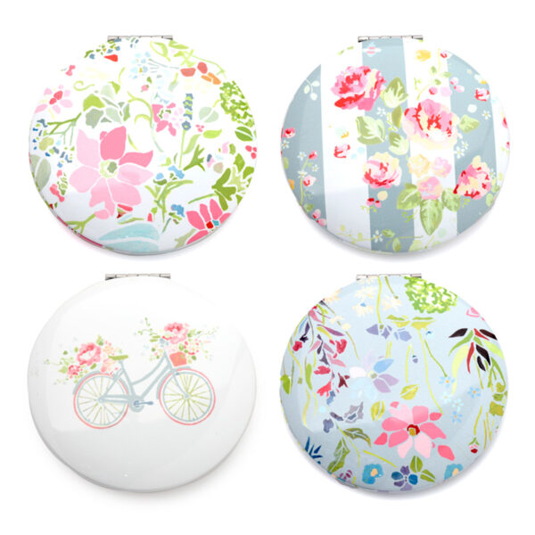 Compact Mirror - Julie Dodsworth Pink Floral