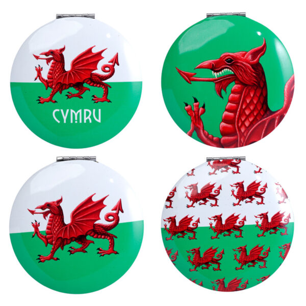 Compact Mirror - Welsh Dragon Wales (Cymru)