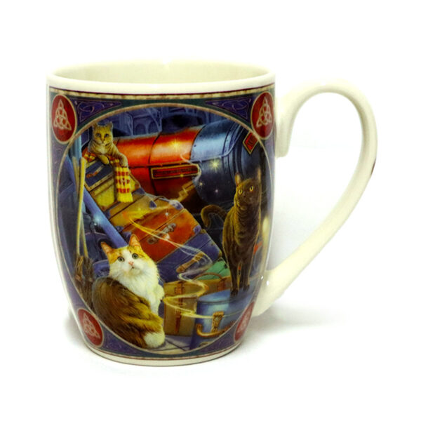 Lisa Parker Witchwood Express Cats Porcelain Mug