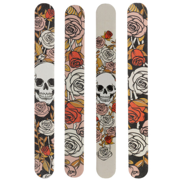 Nail File - Skulls & Roses