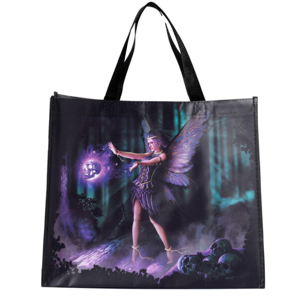 Durable Reusable Shopping Bag - Natasha Faulkner Dark Fairy & Skull