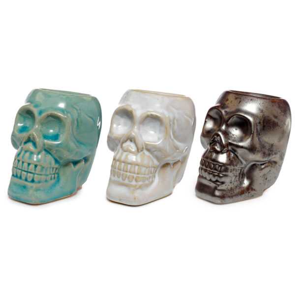 Mini Ceramic Oil Burner - Skull