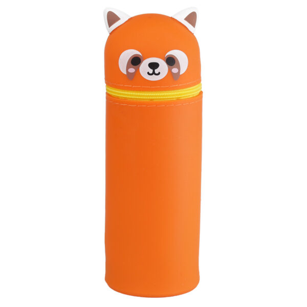 Silicone Upright Pencil Case - Adoramals Red Panda