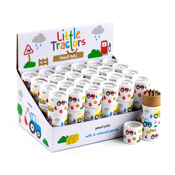 Colouring Pencil Tube - Little Tractors